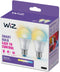 WiZ A60 - Slimme Lamp E27 - Instelbaar Wit Licht (2 stuks)
