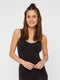 PIECES PCPLAIN UNDERWEAR TOP NOOS - Dames Onderhemd - Spaghetti bandjes - Zwart