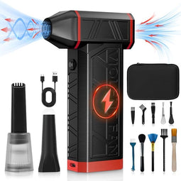 Elektrische Stofblazer - 2 in 1 Luchtblazer met 4 Snelheden 130000 RPM - 8000mAh Batterij USB Snelladen