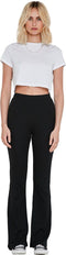 NOISY MAY NMPASA HW FLARED PANTS NOOS - Flared pantalon - High-waist - Elastische tailleband - M