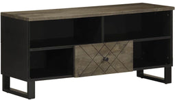 vidaXL - Tv-meubel - 100x33x46 - cm - massief - mangohout - zwart