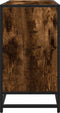 vidaXL - Wastafelkast - 65x33x60 - cm - bewerkt - hout - gerookt - eikenkleurig
