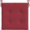 vidaXL - Tuinstoelkussens - 4 - st - 50x50x3 - cm - oxford - stof - wijnrood