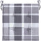 vidaXL - Tuinstoelkussens - 4 - st - 50x50x3 - cm - oxford - stof - ruitpatroon - grijs