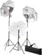 vidaXL - Fotostudioset - met - verlichtingsset - en - achtergrond