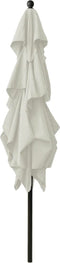 vidaXL - Parasol - 3-laags - met - aluminium - paal - 2x2 - m - taupe