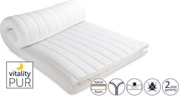 Vitality Pur - Sleep Fit Topper - Traagschuim 5cm - 140x200 - incl. 2 Hoofdkussens (2 stuks)