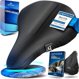 NEXTCOVER® - Universele gel zadelhoes fiets - Waterdicht met regenhoes - Breed