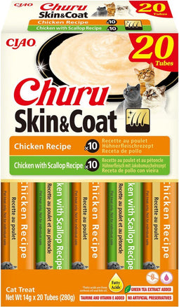 INABA Churu kat Skin & Coat Multipack Kip - 20 stuks