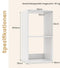 Coast Boekenkast Wit – 2-Vaks Kubus Kast – 35 x 33 x 69,5 cm
