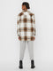 VERO MODA VMOLIVIA CHECK JACKET GA BOOS - Dames Jas - Oversized model met knoopsluiting - Maat L (40)