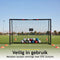 Dunlop Voetbaldoel - Voetbal Goal 240 x 160 x 85 cm - Weersbestendig - Metaal - Zwart/Rood