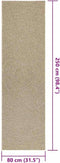 vidaXL - Vloerkleed - ZIZUR - beige - binnen - en - buiten - 80x250 - cm - jute - look