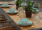 Cosy & Trendy Granite blue - serviesset 6 persoons - 18 delig - met Table Style zomers droogbloemen boeket