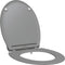vidaXL - Snelsluiting - Toiletkap - met - Soft - Close - Duroplast - Grijs
