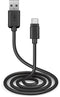SBS TECABLETC3MTK - USB-A - USB-C 3m kabel - Snelladen en gegevensoverdracht - Zwart
