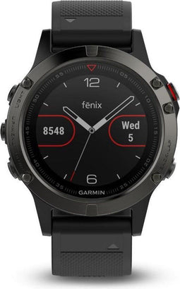 Garmin Fenix 5 - GPS multisporthorloge - Polshartslagmeting - Slate Gray