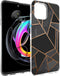 iMoshion Hoesje Geschikt voor Motorola Edge 20 Lite Hoesje Siliconen - iMoshion Design hoesje - Zwart / Meerkleurig / Goud / Black Graphic