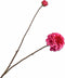 Silk-ka Kunstbloem-Zijden Bloem Dahlia Tak Roze-Rood 86 cm