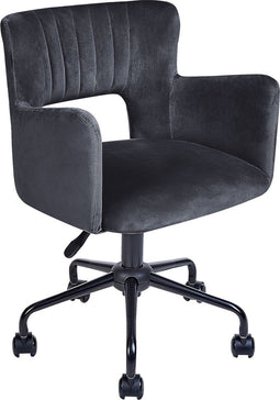 SANILAC - Bureaustoel - Zwart - Fluweel