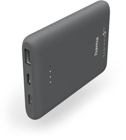 Hama Supreme 5HD - Powerbank 5000mAh - Snel opladen - Klein en licht