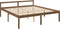 vidaXL - Seniorenbed - massief - grenenhout - honingbruin - 200x200 - cm