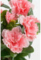 Mica Decorations Azalea - Kunstplant in Bloempot - Onderhoudsvrij - Perzik