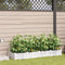 vidaXL - Tuinplantenbakken - met - Waterirrigatiesysteem - - - 4 - stuks - - - Wit