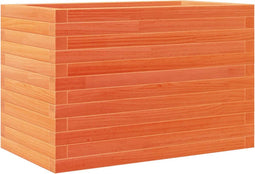 vidaXL - Plantenbak - 70x40x46 - cm - massief - grenenhout - wasbruin