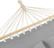 tectake® Dubbele hangmat - 2 personen - 2 kussens - Ligvlak 230x145 cm - Draagvermogen 240 kg - Grijs (2 stuks)