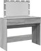 vidaXL - Kaptafel - met - LED-verlichting - 100x40x120 - cm - grijs - sonoma