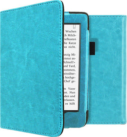 imoshion E-reader Hoesje - Geschikt voor Tolino Page 2 - Vegan Leather Bookcase - Lichtblauw