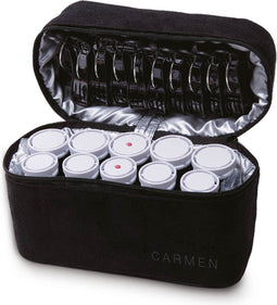 Carmen C2010 - Reis krulset - 10 rollers - Dual Voltage - Zwart