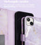 iMoshion Hoesje Geschikt voor iPhone 14 Hoesje Met Pasjeshouder - iMoshion Design Bookcase smartphone - Paars / Purple Marble