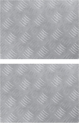 vidaXL - Aluminium - Ruitplaatjes - 2 - stuks - Antislip - 40x30 - cm