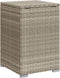 Afdekkast propaangasfles 40x40x60 cm Poly Rattan lichtgrijs