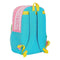 Laptoptas Benetton Color Block 15,6'' Geel Roze Turkoois