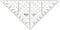 Aristo geodriehoek - schaalverdeling 16 cm - flexibel - transparant - zonder facet - AR-1550-4