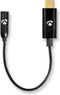 Nedis CCBW65950BK015 - Audio-adapterkabel - 3.5mm naar USB-C - Zwart