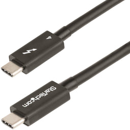 StarTech.com 1m Thunderbolt 4 Kabel, 40Gbps, 100W PD, 4K/8K Video, Intel-Certified Thunderbolt Kabel, Compatibel met USB4/Thunderbolt 3/USB 3.2/USB Type-C/DisplayPort