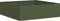 vidaXL - Plantenbak - 100x100x30 - cm - staal - olijfgroen
