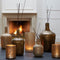 Light&living Vaas Ø16x29 cm MOLUSI glas donker goud-goud