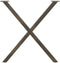vidaXL - Eettafelpoten - 2 - st - X-vormig - 80x(72-73) - cm - staal - naturel