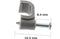 Kabelclip - Kabelklem plat - 8mm - Grijs - 100 stuks