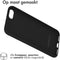 iMoshion Hoesje Geschikt voor iPhone SE (2022) / SE (2020) / 8 / 7 Hoesje Siliconen - iMoshion Color Backcover - Zwart
