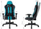 Gamestoel Thomas - bureaustoel racing gaming stijl - zwart - blauw