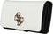 Guess Chic Shine Slg File Clutch - Overslagportemonnee - Druksluiting - Wit/Zwart