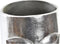 Vaas DKD Home Decor 17 x 16 x 36 cm Gezicht Zilverkleurig Aluminium Modern