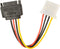 Gembird CC-SATA-PS-M - MOLEX naar SATA voedingskabel - 15 cm - Multi-color