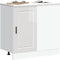 vidaXL - Keuken - onderkast - Porto - bewerkt - hout - hoogglans - wit